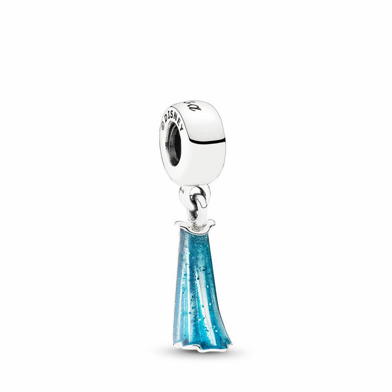 Pandora Disney Elsa's Dress Dangle Charm Sale NZ, Sterling Silver (683490-TPV)